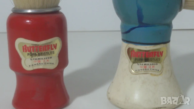 2 ретро четки за бръснене Butterfly, снимка 2 - Антикварни и старинни предмети - 51076064