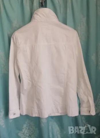 Дамско дънково бяло яке , снимка 1