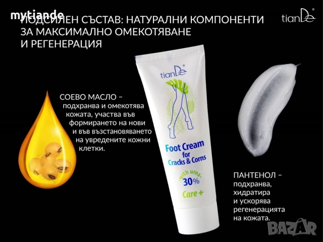 Крем за напукани пети и мазоли с Урея, снимка 2 - Козметика за тяло - 52265777