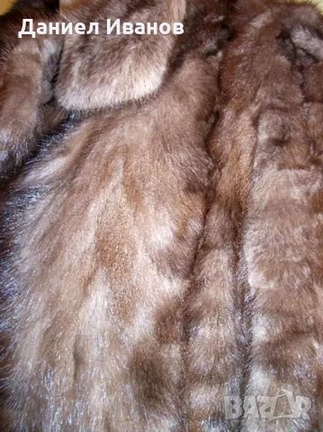 Палто от норка визон кафяво, снимка 5 - Палта, манта - 30935329