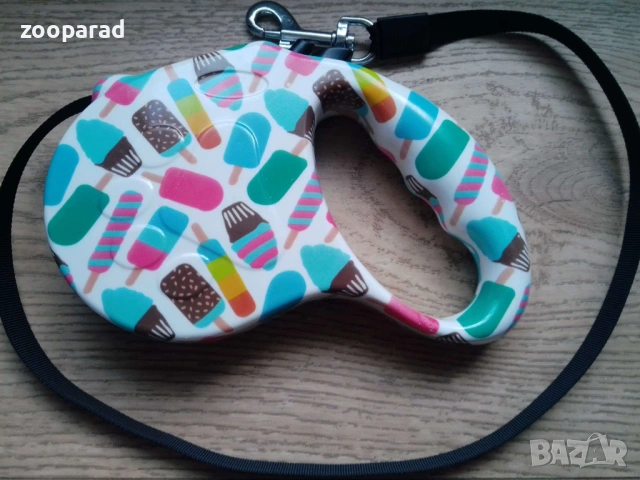 Автоматичен повод 5м повод лента, за кучета до 35кг - 5е/бр.