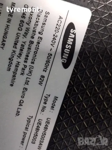 TCon BOARD, HV480FH2-600, 47-6021031 48 inc DISPLAY CY-HH048BGEV1H for SAMSUNG UE48H5003AW, снимка 6 - Части и Платки - 48580410