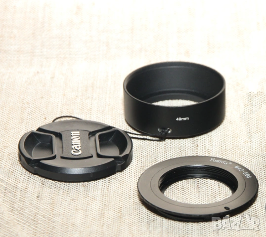 обектив Pentacon auto 50mm, 1,8 с преходник, снимка 8 - Обективи и филтри - 53905903