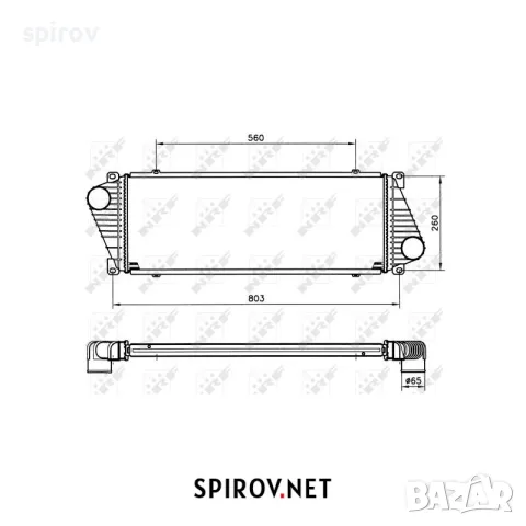 Интеркулер Mercedes Sprinter W901 W902 W903 W904 W905 VW LT, снимка 3 - Части - 55744948