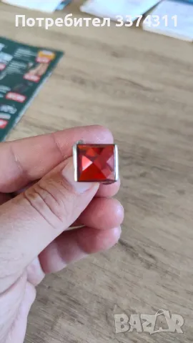 Сребърен пръстен с Гранат