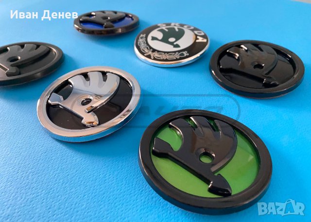 Skoda емблема Шкода fabia superb octavia 1.9tdi quadic капак стикер, снимка 3 - Аксесоари и консумативи - 34402081