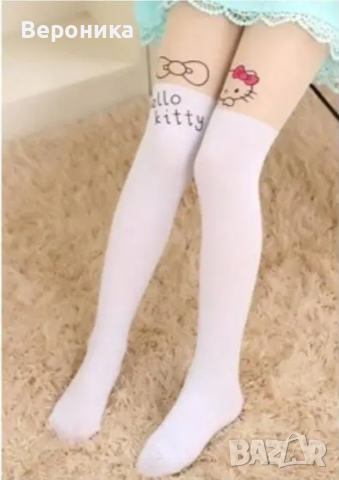 Детски чорапогащтници Hello Katie- 40 дни, снимка 3 - Чорапи - 44614152