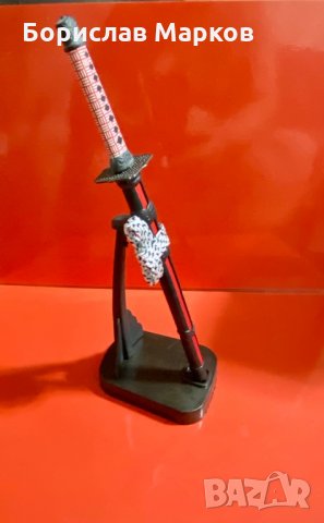Нож,меч,сабя,Катана-за писма с стойка и кания, снимка 1 - Играчки за стая - 34191183