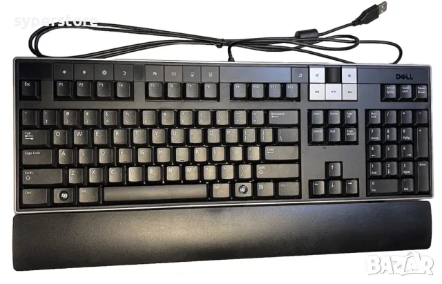 Клавиатура USB Dell EU-1L  SS000535, мултимедийна , с вграден usb хъб, Интегриран контрол на звука E