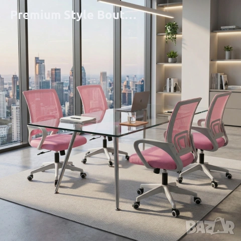 Ергономичен офис стол с дишаща мрежа и регулируема височина – комфорт през целия ден, снимка 3 - Столове - 54123967