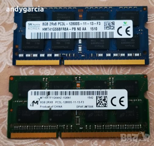 16GB DDR3L KIT 1600mhz Samsung (Комплект 2x8GB DDR3L) кит рам памет лаптоп laptop, снимка 2 - RAM памет - 32127378