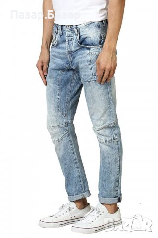 JACK & JONES STAN Osaka Оригинални Дънки Джинси Светлосини 32х32 (48-M), снимка 10 - Дънки - 39216797