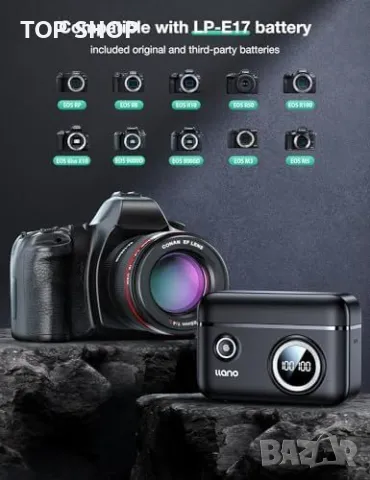 Ново Бързо зарядно за Canon EOS R50 RP R10 R8 Rebel T8i T7i T6i батерии фотоапарат, снимка 7 - Чанти, стативи, аксесоари - 49567135