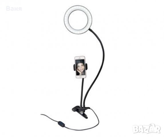 Селфи Ринг Светкавица LED за телефон с дистанционно Тик Ток, снимка 6 - Чанти, стативи, аксесоари - 31430432