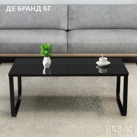 Стъклена масичка за кафе BZYYCT025BL, снимка 6 - Маси - 35564891