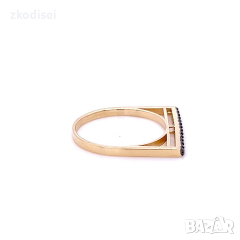 Златен дамски пръстен 1,76гр. размер:54 14кр. проба:585 модел:22419-1, снимка 2 - Пръстени - 44615902