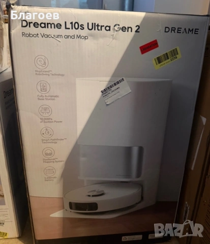 Робот прахосмукачка Dreame L10S Ultra RLL32SE с моп, Капацитет на батерията 5200 mAh, Всмукателна мо, снимка 2 - Прахосмукачки - 53124834