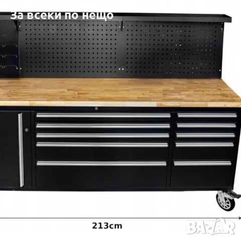 Подвижен шкаф за инструменти с работен плот JCB, снимка 6 - Други инструменти - 50328455