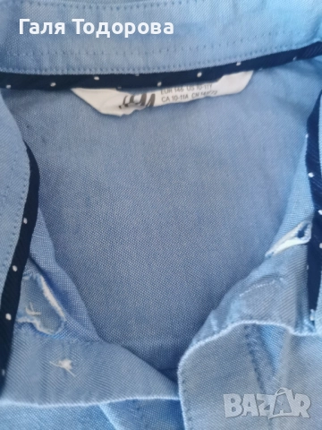 Детска риза с дълъг ръкав H&M 146см, снимка 3 - Детски ризи - 51441675