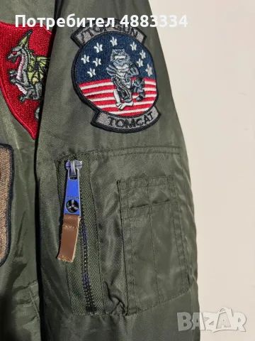 Top Gun B-15 Flight Jacket With Patches., снимка 2 - Якета - 56512504