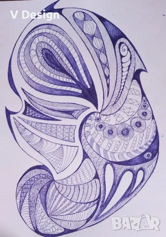 Абстрактна Картина "Орлово око", снимка 2 - Картини - 50308681