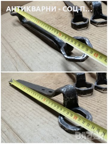 Комплект Стари Ковани Каруцарски Ключове / 4 Броя. Стар Кован Каруцарски Ключ. , снимка 10 - Антикварни и старинни предмети - 44419973