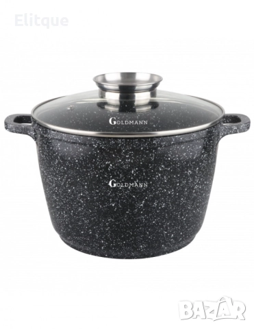 Тенджера Goldmann, 6.2л./10л., дълбока, лят алуминий, керам. покр., индукция, снимка 2 - Съдове за готвене - 52786692