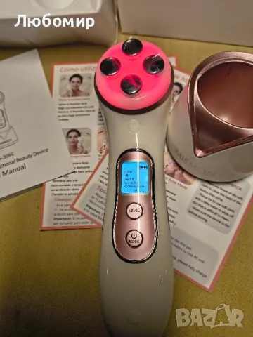 MiSMON Устройство за намаляване на бръчки, 5 в 1 многофункционален масажор за лице,  , снимка 4 - Други - 50317836