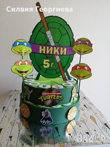 Картонена торта (включена украса+подложка) КОМПЛИМЕНТ с всяка поръчка, снимка 8 - Други - 31833560