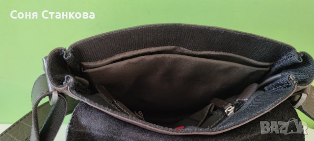 STRELLSON - Мъжкa чантa за през рамо - естествена кожа, снимка 14 - Чанти - 42115160