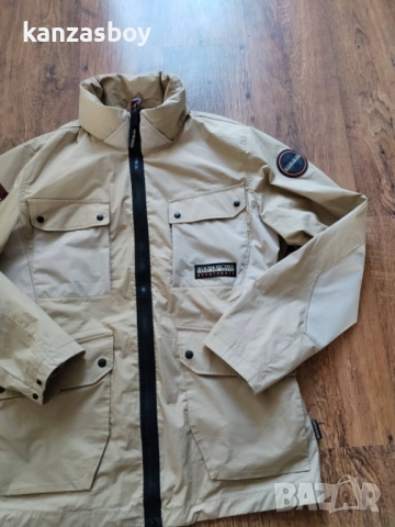 Napapijri A-Tepees Jacket Beige Cornstalk - страхотно мъжко яке КАТО НОВО ХЛ, снимка 11 - Якета - 51695318