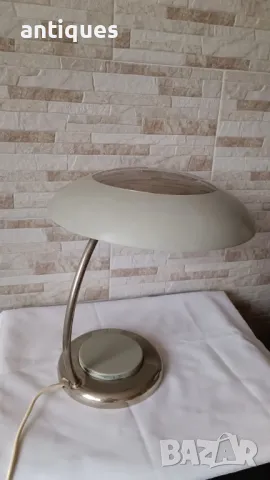 Стара настолна лампа - BAUHAUS - VEB Leuchtenbau - 1960"г. - №3 - Антика, снимка 8 - Антикварни и старинни предмети - 49670316