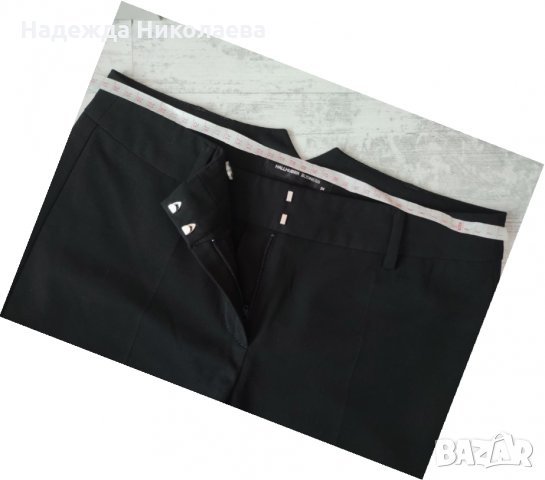 Официален черен дамски панталон HALLHUBER, снимка 4 - Панталони - 31851311