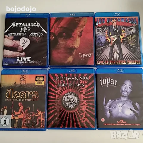 Blu-ray 📀 Metallica, Slipknot, Whitesnake, Doors, Joe Bonamassa
