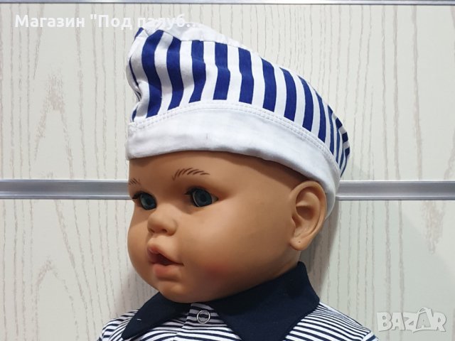 Нова детска моряшка шапка пилотка/лодка, от 1 до 18 години, снимка 2 - Шапки, шалове и ръкавици - 29976265