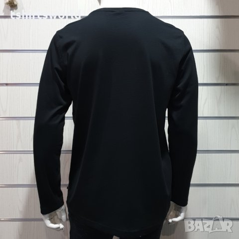 Нова мъжка блуза с дълъг ръкав и дигитален печат Вълк, пълнолуние, Серия Вълци, снимка 3 - Блузи - 30647795