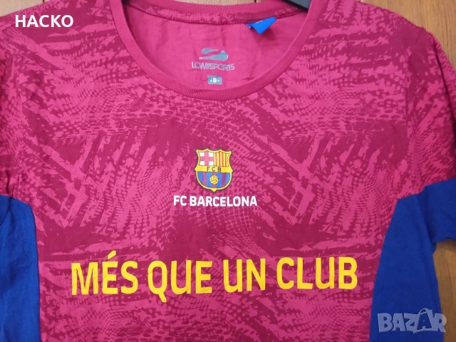 Тениска на FC Barcelona Размер S 100% Оригинална, снимка 2 - Детски тениски и потници - 54281676