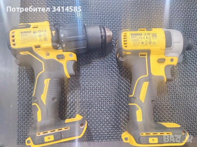 DeWALT DCD709, DCF787, батерия 4ah, зарядно и куфар, снимка 2 - Други инструменти - 53987007