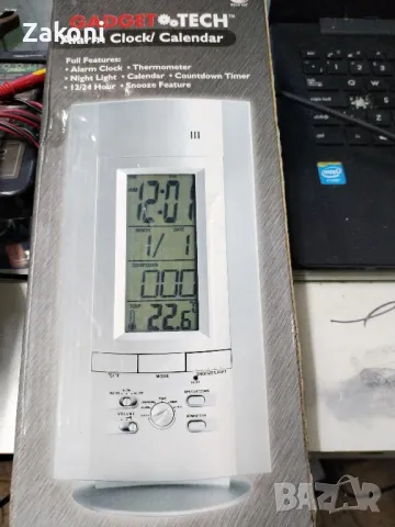 Часовник с аларма и календар , снимка 1
