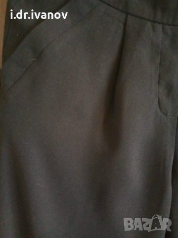 Черен спортен панталон с ластик в кръста  , снимка 3 - Панталони - 30061812