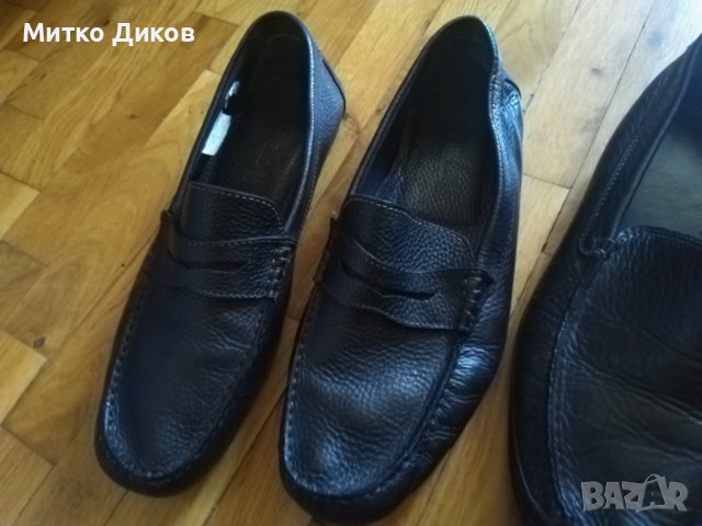 Маркови мокасини естествена кожа G'Field -Yellomiles-Lions №45 стелка 290мм, снимка 4 - Мокасини - 38139535