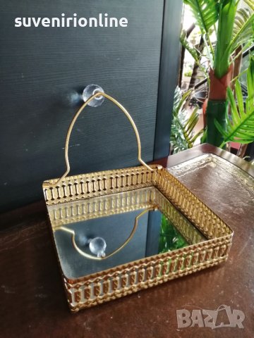 Златиста метална бонбониера , снимка 5 - Декорация за дома - 38285473