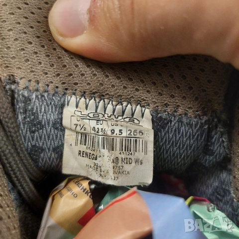 туристически обувки Lowa Renegade GTX Mid Low Rise номер 41 1/3 водоустойчиви , снимка 2 - Други - 51937534