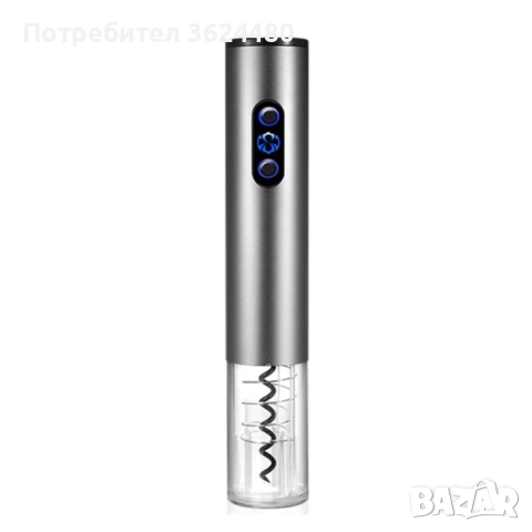 Тирбушон за Вино Презареждащ се с USB Кабел 4567