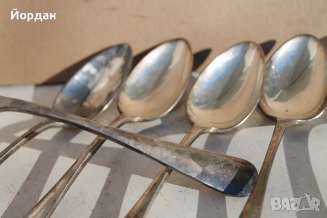 6 броя посребрени лъжици, снимка 6 - Колекции - 39180026