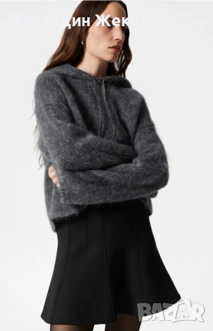 Ново. Дамско оригинално худи от мохер ,супер мек с качулка. & Other Stories. , снимка 3 - Блузи с дълъг ръкав и пуловери - 53242417