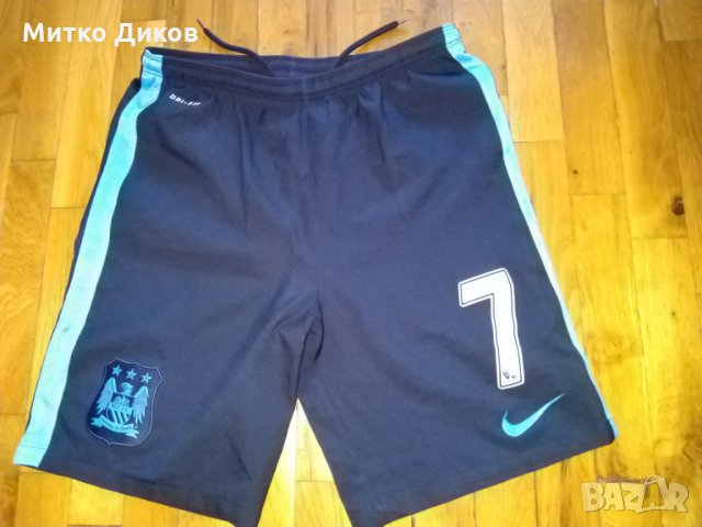 Манчестър Сити гащета #7 R.Sterling Away  2015-16 Nike размер 147-158cm, снимка 1 - Футбол - 29828680