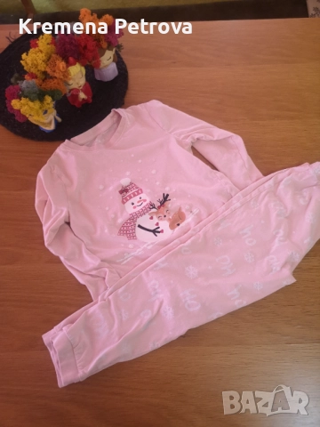 Нова Коледна пижама Seven lemon, размер 122-128, 7-8 години, снимка 4 - Детски пижами - 52052679