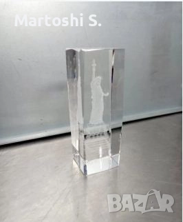 3D Инкустиран кристал 5см Х 15.5см Х 5см , снимка 3 - Колиета, медальони, синджири - 52278921