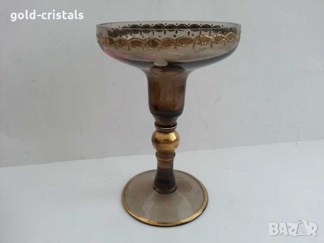 Ретро свещник с позлата